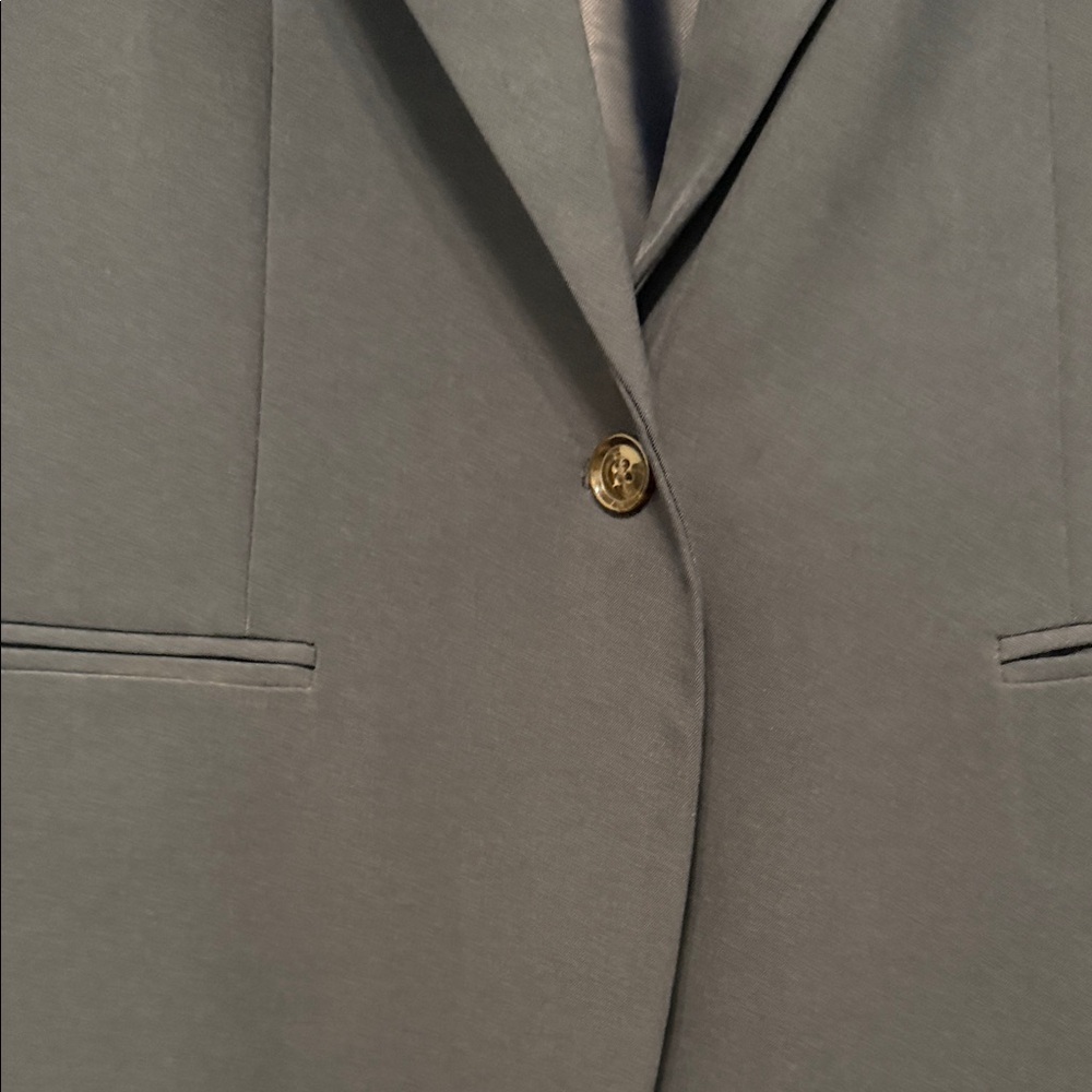 Banana Republic Dark Blue Women's Blazer Minimalist Classy with Lining Size 12 - Picture 3 of 13